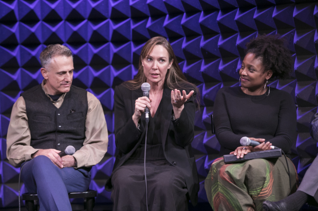David Greenspan, Elizabeth Marvel, and Tracy K. Smith participate in the Public Theater holiday tradition.