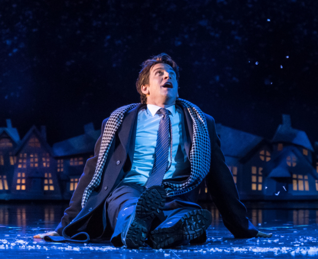 Andy Karl as Phil Connors in the London production of Groundhog Day, coming to Broadway this spring.