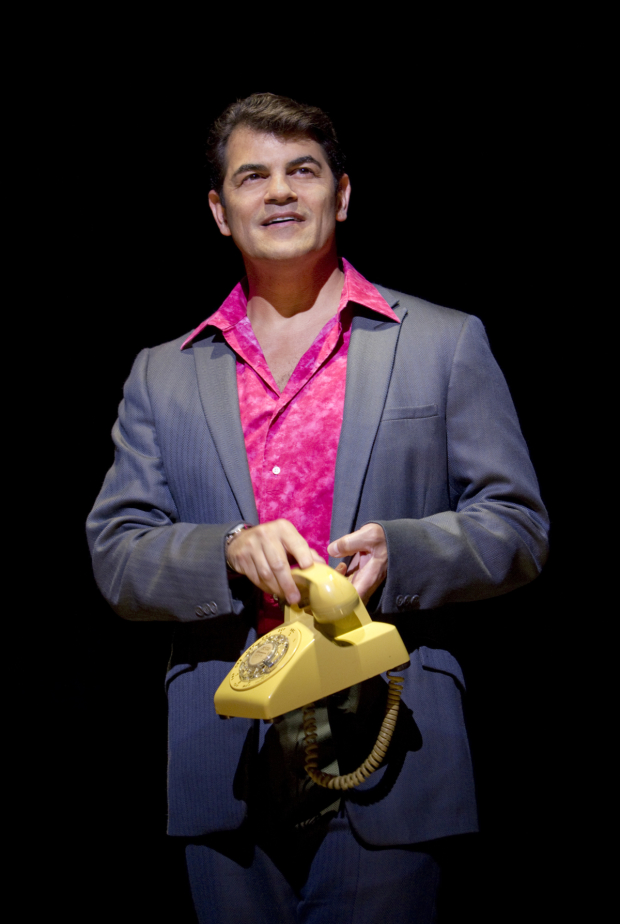 Peter Gregus as Bob Crewe in the Broadway production of Jersey Boys.