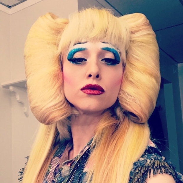 Lena Hall as Hedwig during the 2016 Los Angeles run of Hedwig and the Angry Inch.