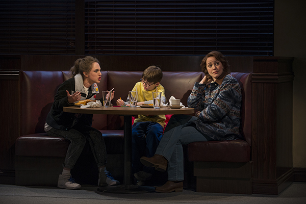Madeline Weinstein, Jack Edwards, and Rebecca Spence in Mary Page Marlowe, directed by Anna D. Shapiro, at Steppenwolf Theatre.