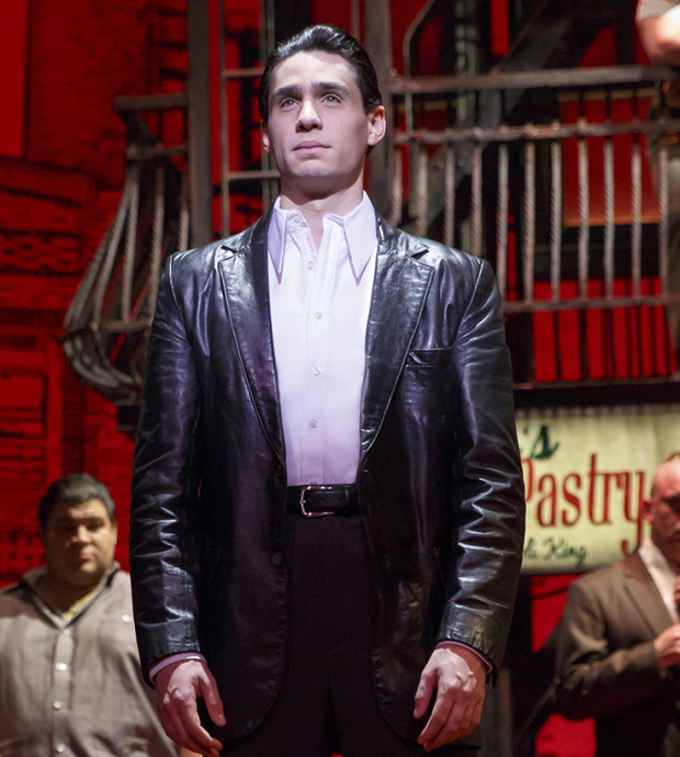 Bobby Conte Thornton as Calogero in A Bronx Tale at the Longacre Theatre. 