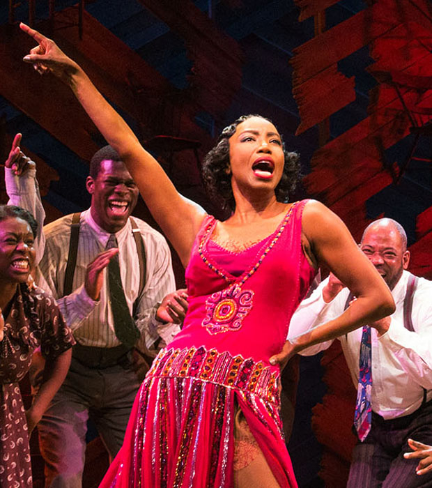 Heather Headley as Shug Avery in The Color Purple at the Bernard B. Jacobs Theatre.