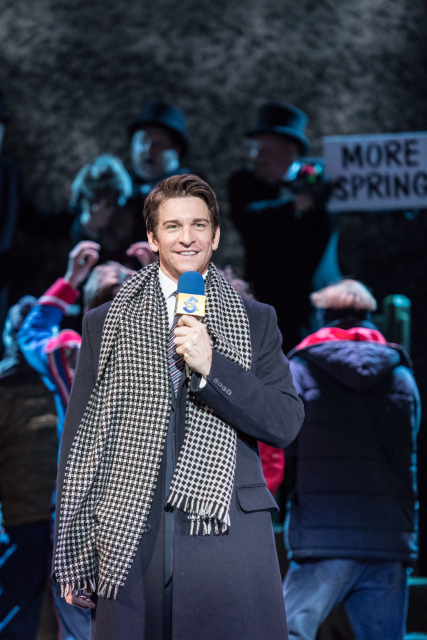 Andy Karl stars as Phil Connors in the new musical Groundhog Day.