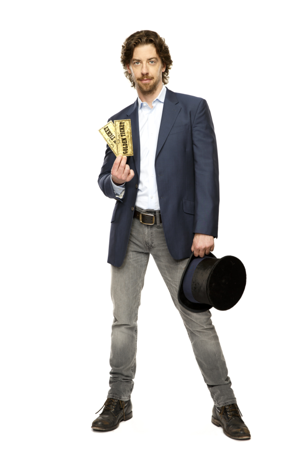 Christian Borle in a promotional image for Charlie and the Charlie Chocolate Factory.