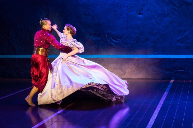 Jose Llana and Laura Michelle Kelly perform in The King and I on tour.