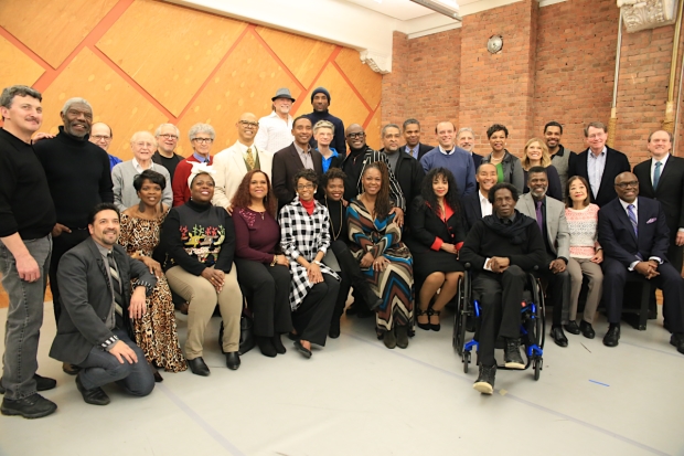 The Dreamgirls family reunites at 890 Broadway, a building once owned by the show&#39;s director/choreographer, Michael Bennett.