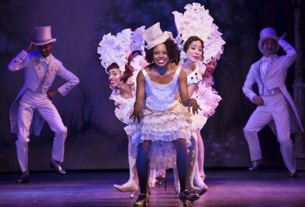 Adrienne Warren in Shuffle Along at the Music Box Theatre.