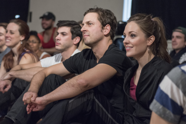 Laura Osnes and the cast in rehearsal for Blueprint Specials.