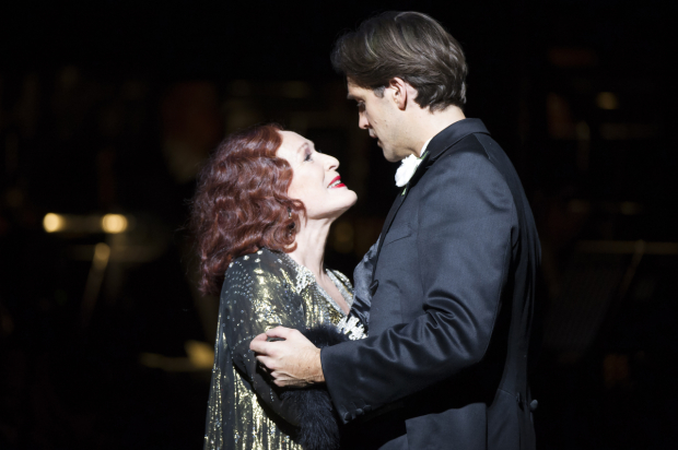 Glenn Close and Michael Xavier as Norma Desmond and Joe Gillis in the English National Opera production of Sunset Boulevard.