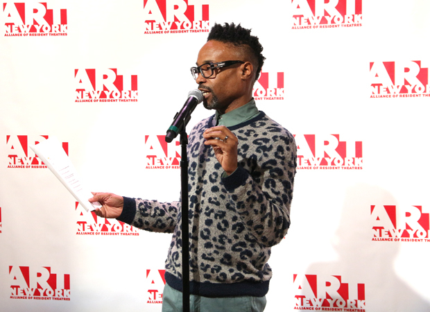 Billy Porter hosts the ribbon-cutting ceremony.