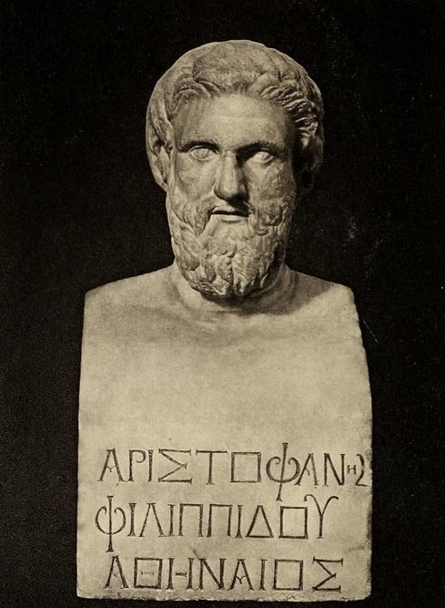 The fifth-century B.C. comedy writer Aristophanes often satirized leading public figures of his day, including Socrates and Cleon.