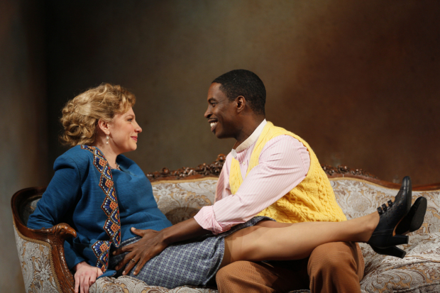 Andrea Syglowski and Sekou Laidlow in A Doll&#39;s House, directed by Melia Bensussen, at the Huntington Theatre Company.