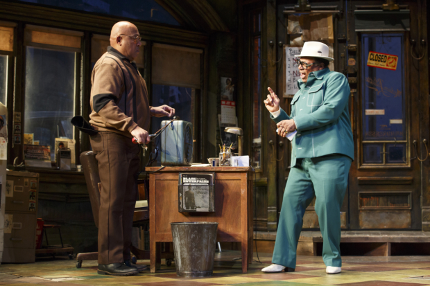 Keith Randolph Smith plays Doub and Harvy Blanks plays Shealy in the Broadway debut of Jitney.