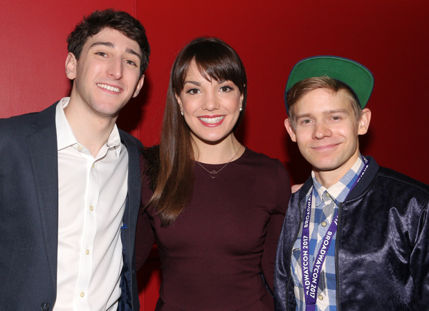 Newsies stars Ben Fankhauser, Kara Lindsay, and Andrew Keenan-Bolger reunite at BroadwayCon.