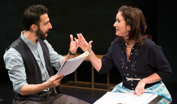 Jacob Heimer and Anne Runolfsson in Milk and Honey, directed by Michael Unger, at York Theatre Company.