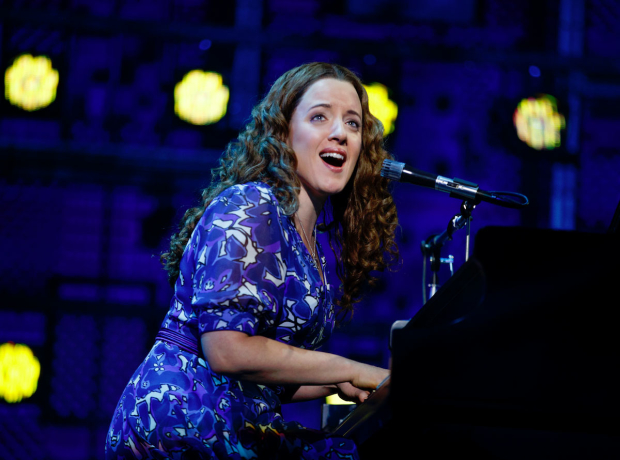 Abby Mueller as Carole King in the national tour of Beautiful.