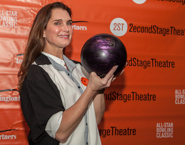 Brooke Shields showed up in support of Second Stage Theatre.