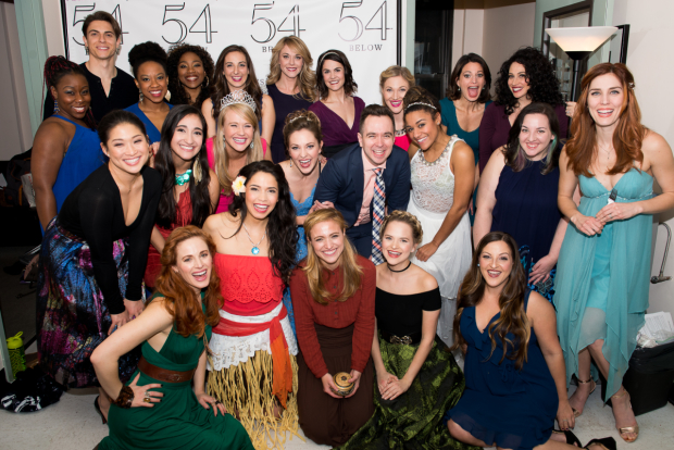 The cast of Broadway Princess Party at Feinstein&#39;s/54 Below on January 29.