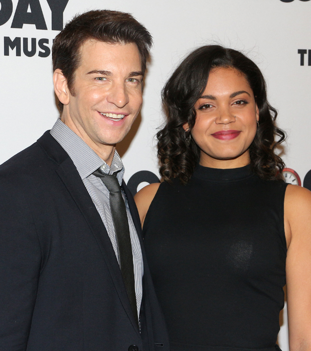 Andy Karl and Barrett Doss star in Broadway&#39;s Groundhog Day at the Al Hirschfeld Theatre.