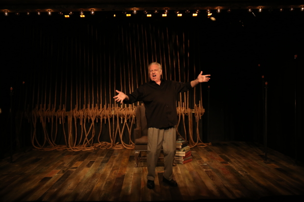Ed Dixon in his solo show Georgie: My Adventures with George Rose at the Davenport Theatre.