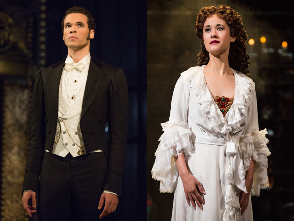 Jordan Donia and Ali Ewoldt currently star as Raoul and Christine Daaé in The Phantom of the Opera on Broadway. 