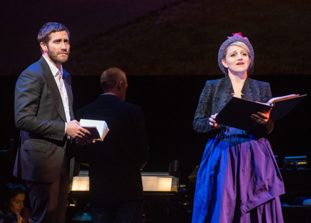 Jake Gyllenhaal and Annaleigh Ashford in the City Center production of Sunday in the Park With George.