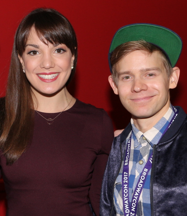 Kara Lindsay and Andrew Keenan-Bolger take on the roles of Katherine and Crutchie in the new live film of Broadway&#39;s Newsies.