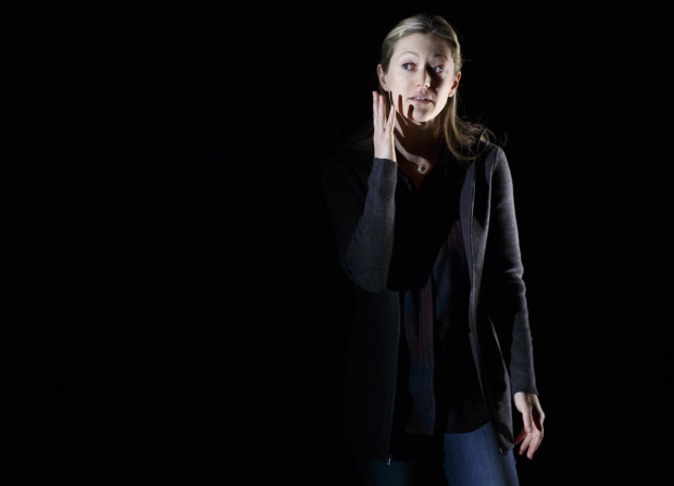 Marin Ireland stars in On the Exhale, directed by Leigh Silverman, at Roundabout Theatre Company&#39;s Black Box Theatre.