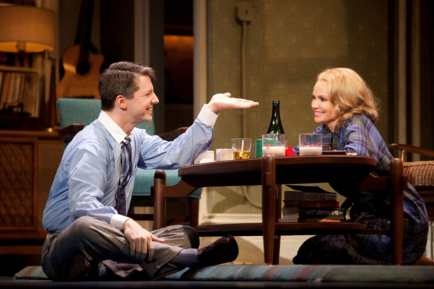 Sean Hayes and Kristin Chenoweth in Promises, Promises.