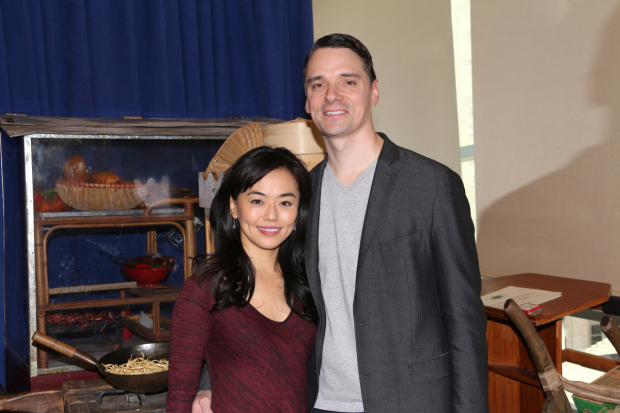 Minami Yusui and Dan Urness celebrate their relationship and Broadway&#39;s Miss Saigon at the show&#39;s midtown rehearsal space.