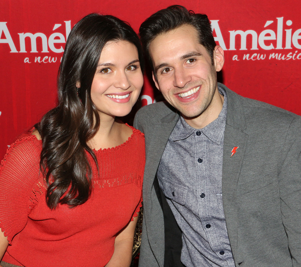 Phillipa Soo and Adam Chanler-Berat star in the new Broadway musical Amélie.