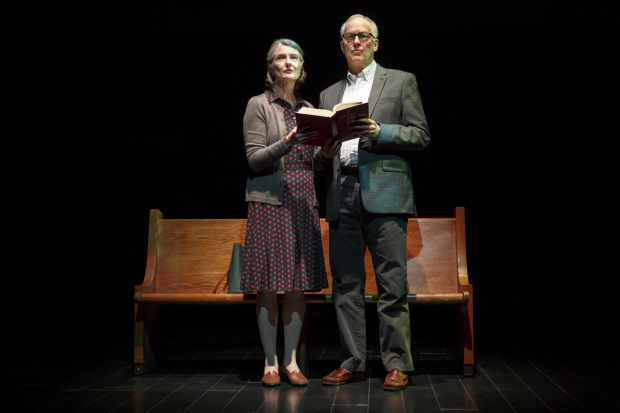Annette O&#39;Toole and Reed Birney star in Tracy Letts&#39; Man From Nebraska, directed by David Cromer, at Second Stage Theatre.