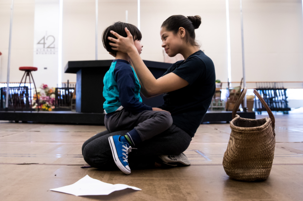 Eva Noblezada (right) stars with Gregory Ye (left) in Miss Saigon, directed by Laurence Connor, beginning March 1 at the Broadway Theatre.