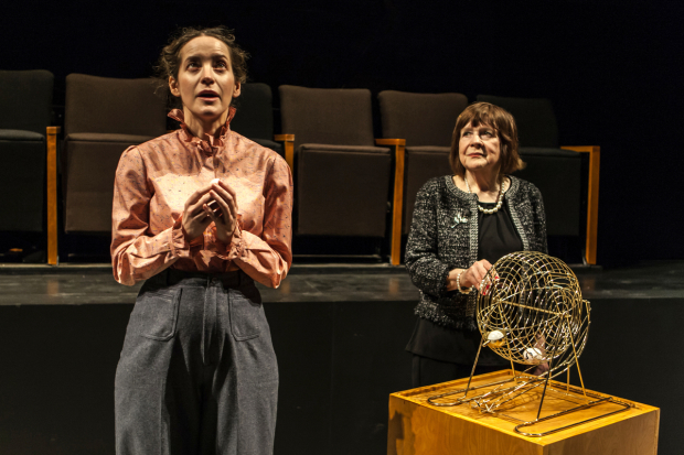 Brooke Bloom draws her role from Death (Marylouise Burke) in Branden Jacobs-Jenkins&#39; Everybody, directed by Lila Neugebauer, at Signature Theatre.