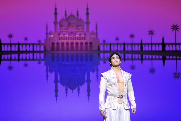 Adam Jacobs in Aladdin on Broadway.