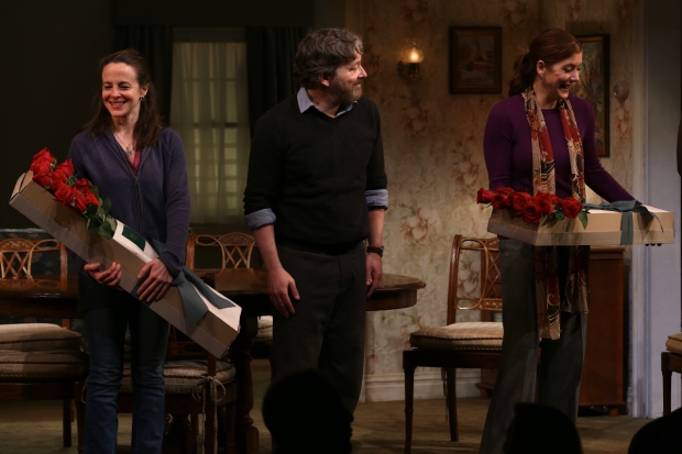Maria Dizzia, Jeremy Shamos, and Kate Walsh lead the cast of Steven Levenson&#39;s If I Forget, directed by Daniel Sullivan, at Roundabout Theatre Company.