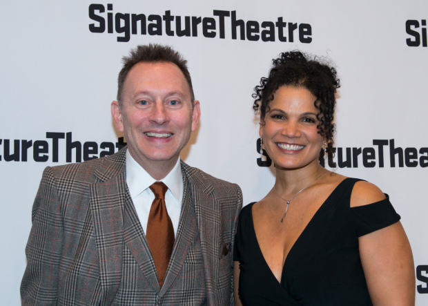 Costars Michael Emerson and January LaVoy celebrate opening night of Wakey, Wakey, written and directed by Will Eno.