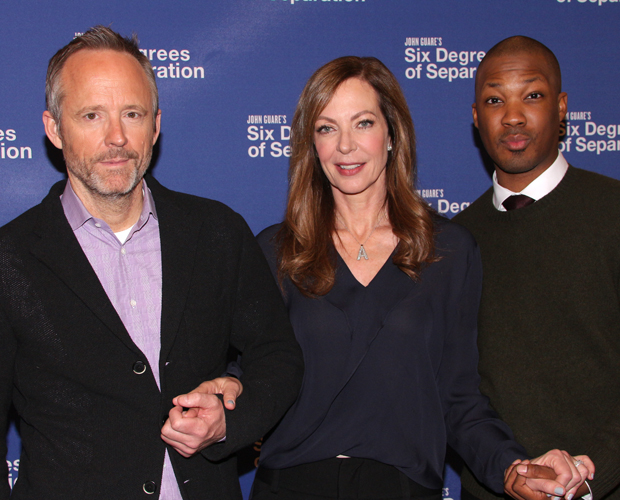 John Benjamin Hickey, Allison Janney, and Corey Hawkins star in Six Degrees of Separation on Broadway.