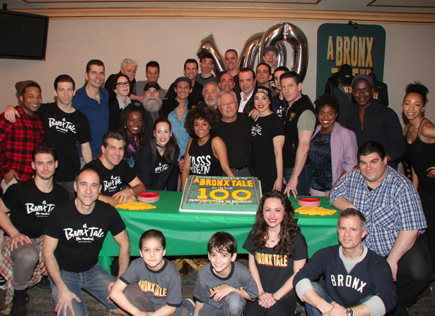 Happy 100th performance to the cast and creative team of A Bronx Tale!