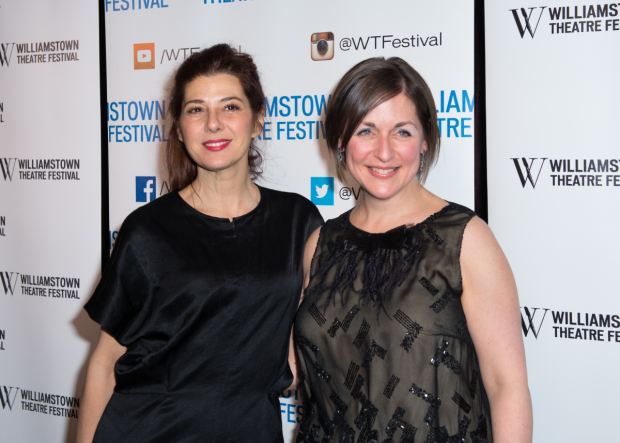 Marisa Tomei and and Mandy Greenfield at Williamstown Theatre Festival&#39;s annual gala.