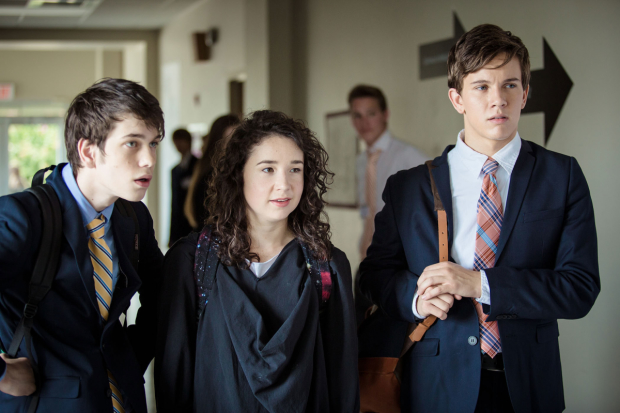 Liam James, Sarah Steele, and Austin P. McKenzie star in Speech &amp; Debate, available in select theaters, on iTunes, and VOD April 7.