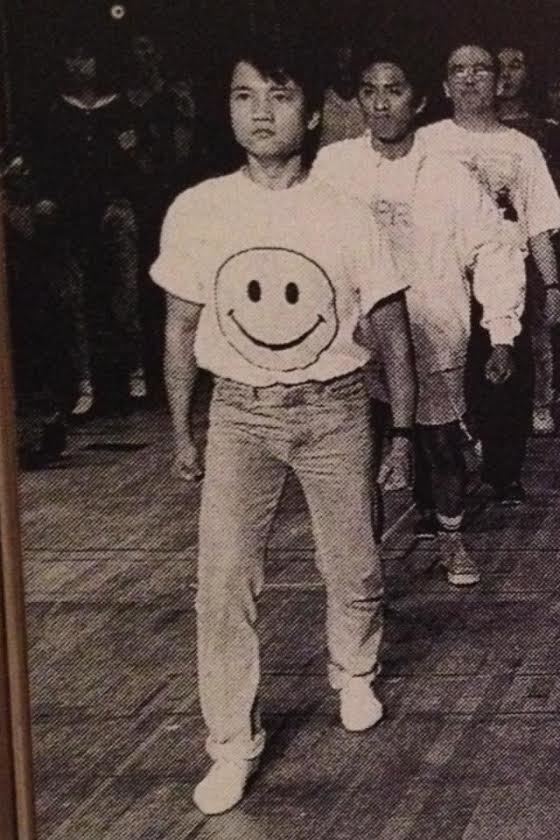 Jon Jon Briones rehearsing the original London production of Miss Saigon in 1989.