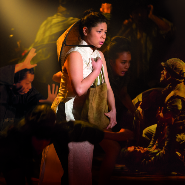 Eva Noblezada stars as Kim in the Broadway revival of Miss Saigon.