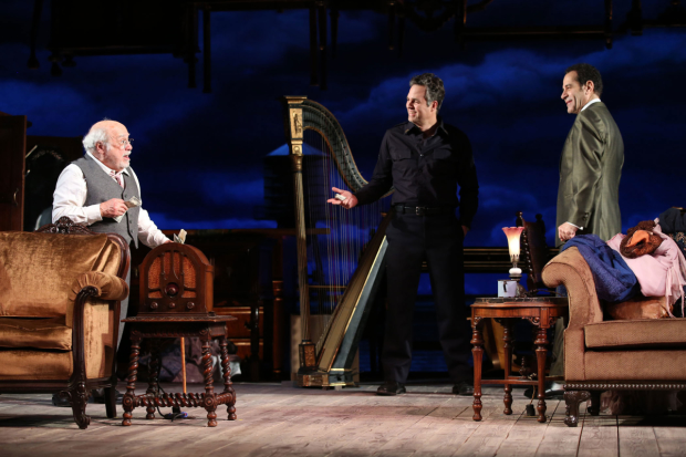 Danny Devito, Mark Ruffalo, and Tony Shalhoub in The Price, directed by Terry Kinney, now extended through May 14.