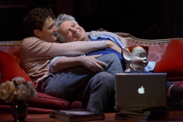 Gabriel Ebert and Harvey Fierstein star in Gently Down the Stream, directed by Sean Mathias at the Public Theater.