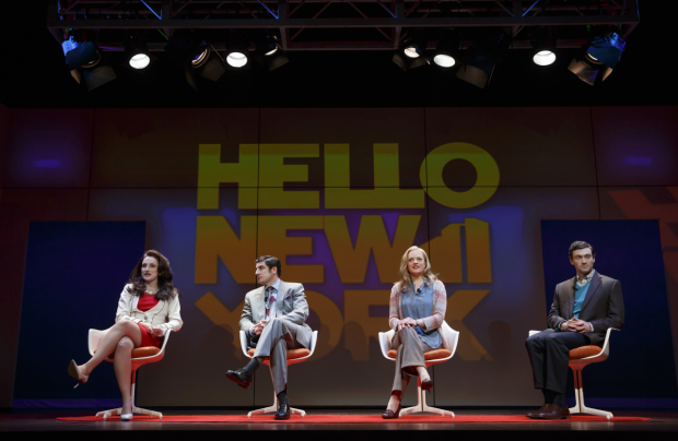 Tracee Chimo, Jason Biggs, Elisabeth Moss, and Bryce Pinkham starred in the Broadway revival of Wendy Wasserstein&#39;s The Heidi Chronicles at the Music Box Theatre.