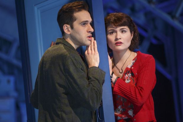 Adam Chanler-Berat and Phillipa Soo star in Amélie, directed by Pam MacKinnon, at Broadway&#39;s Walter Kerr Theatre.