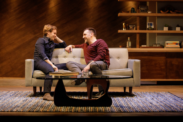 Ryan Spahn and Matthew Montelongo star in Michael McKeever&#39;s Daniel&#39;s Husband, directed by Joe Brancato, for Primary Stages at the Cherry Lane Theatre. 