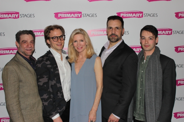 The cast of Primary Stages&#39; Daniel&#39;s Husband, directed by Joe Brancato, at Cherry Lane Theatre.